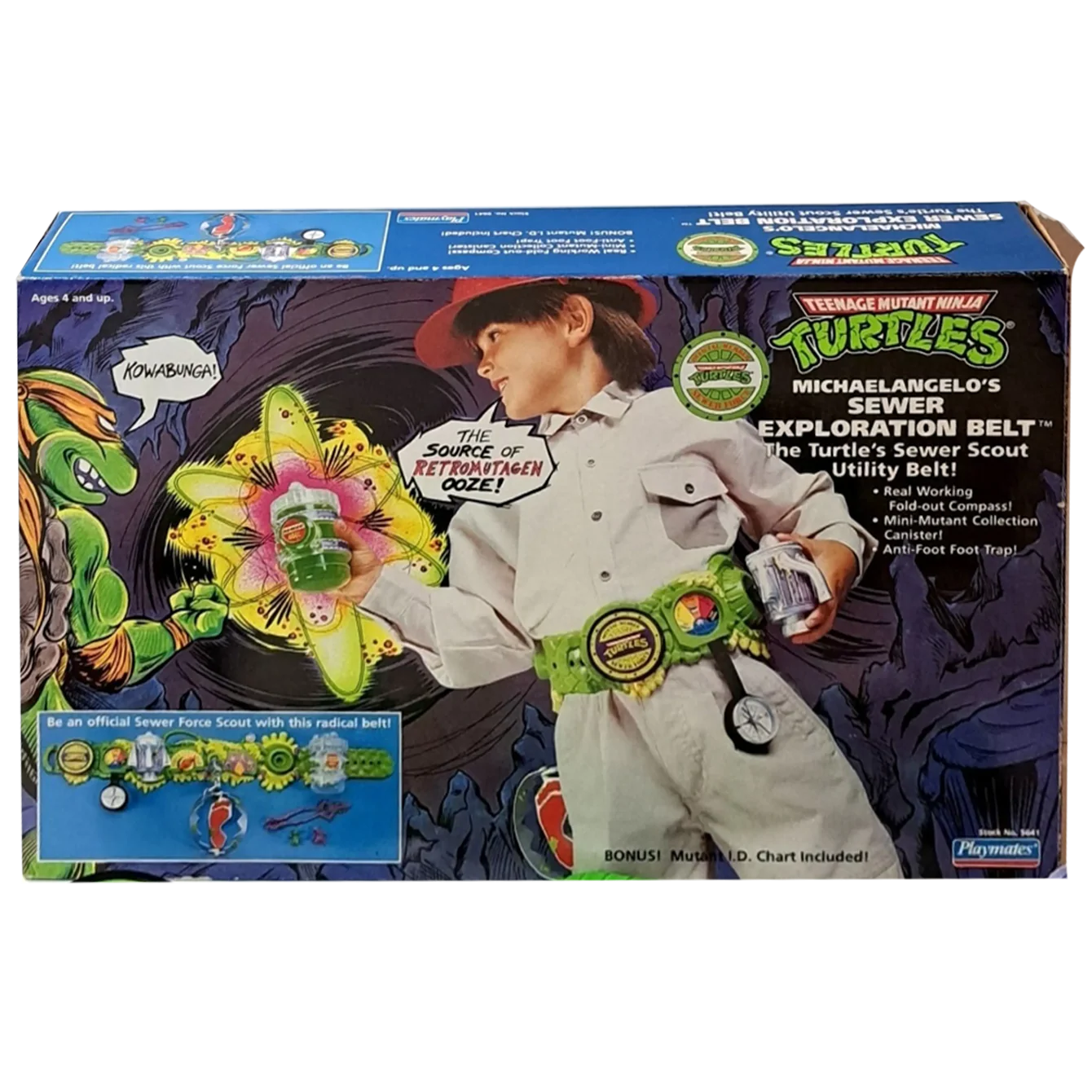 1990 Teenage Mutant Ninja Turtles Michaelangelo's Sewer Exploration Belt