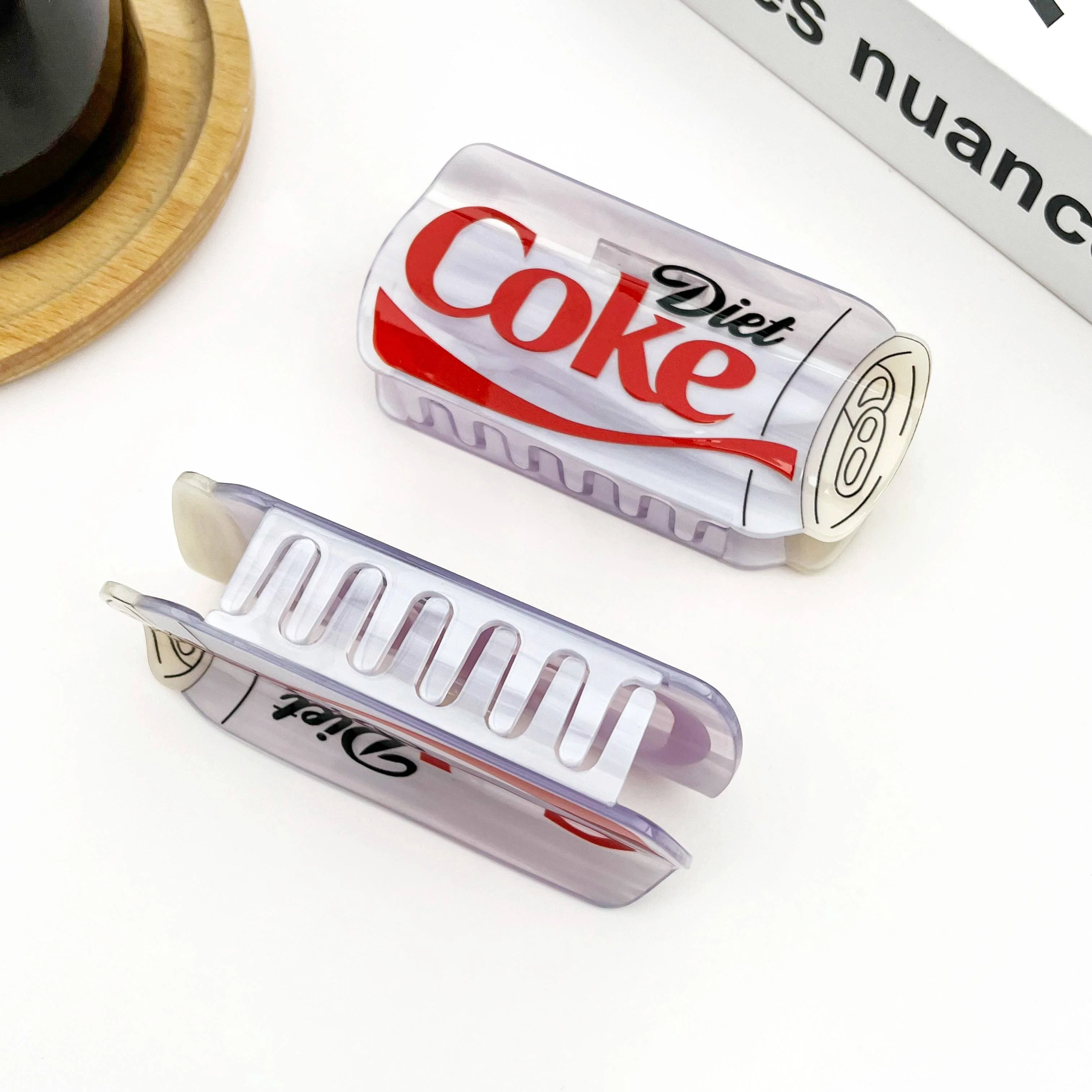 Diet Coke Bottle Hair Claw Clip, Fun Acetate Hair Accessory - Image 4
