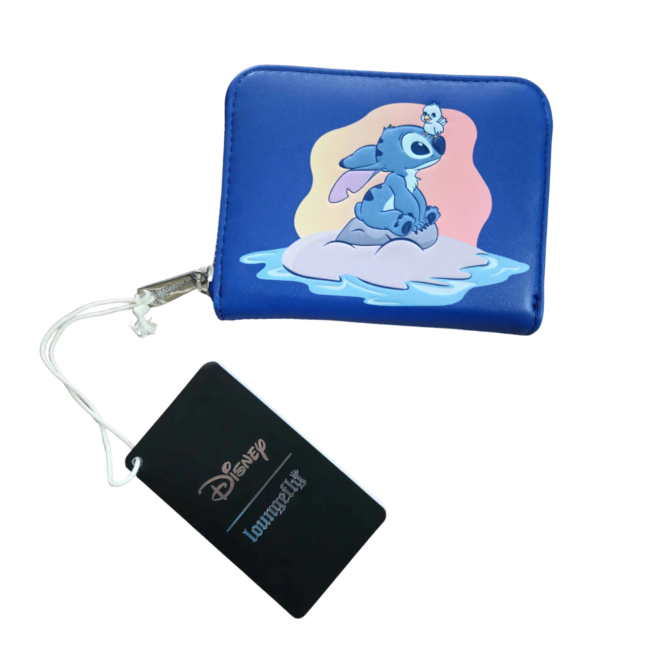 Loungefly Disney Lilo and Stitch Sitting on a rock Minimal Wallet