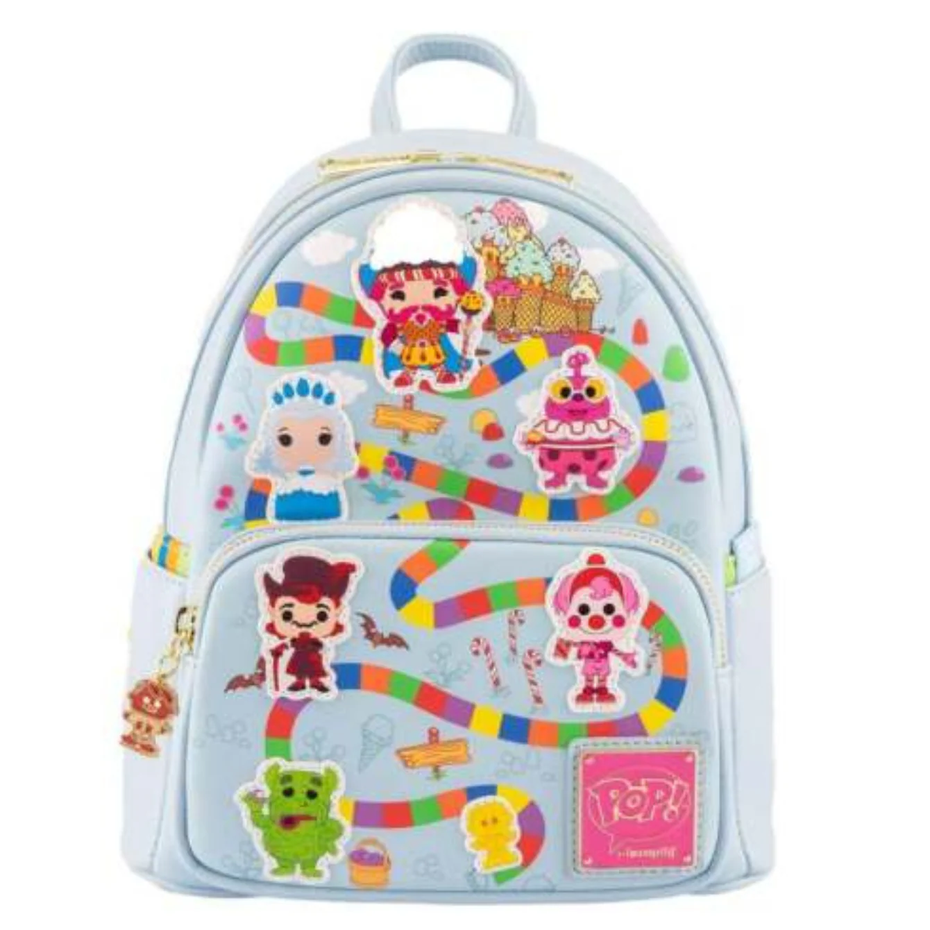 CLEARANCE POP BY LF HASBRO CANDY LAND TAKE ME TO THE CANDY MINI BACKPACK LOUNGEFLY