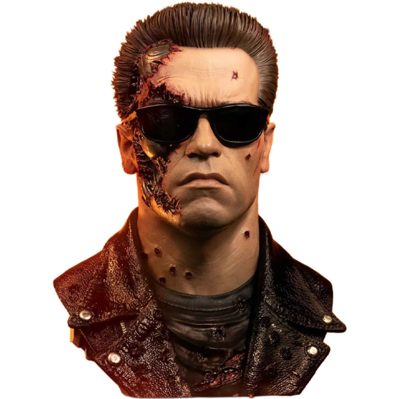 PRE-ORDER T-800 Model 101 (Battle Damaged) Art Mask Life-Size Bust by PureArts