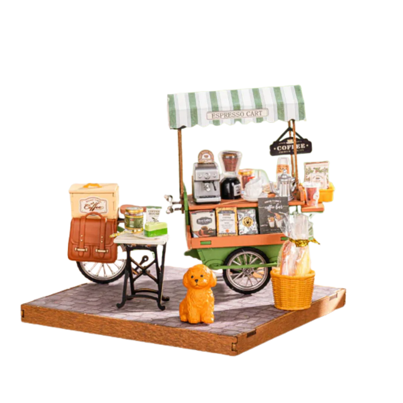 Rolife Aromatic Coffee Cart DIY Miniature House DG182