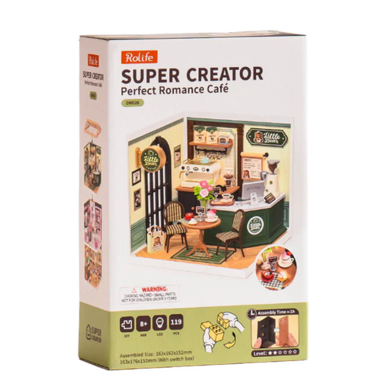 Rolife Perfect Romance Café DIY Miniature House DW028